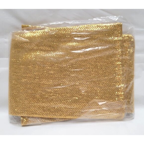 Shimmering Gold Metallic 18" Fingerless Gloves For Evening, Formals Parties - Picture 4 of 4